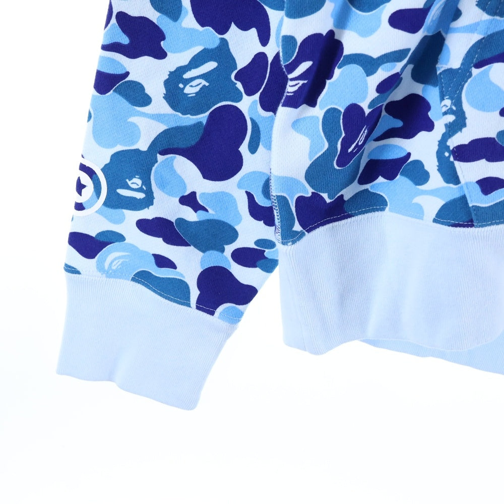 A BATHING APE(アベイシングエイプ) ABC CAMO SEPARATE SHARK FULL ZIP HOODULL ZIP HOODIE ABC カモ セパレートシャーク フルジップアップパーカー ブルー/ピンク 1L70-115-001