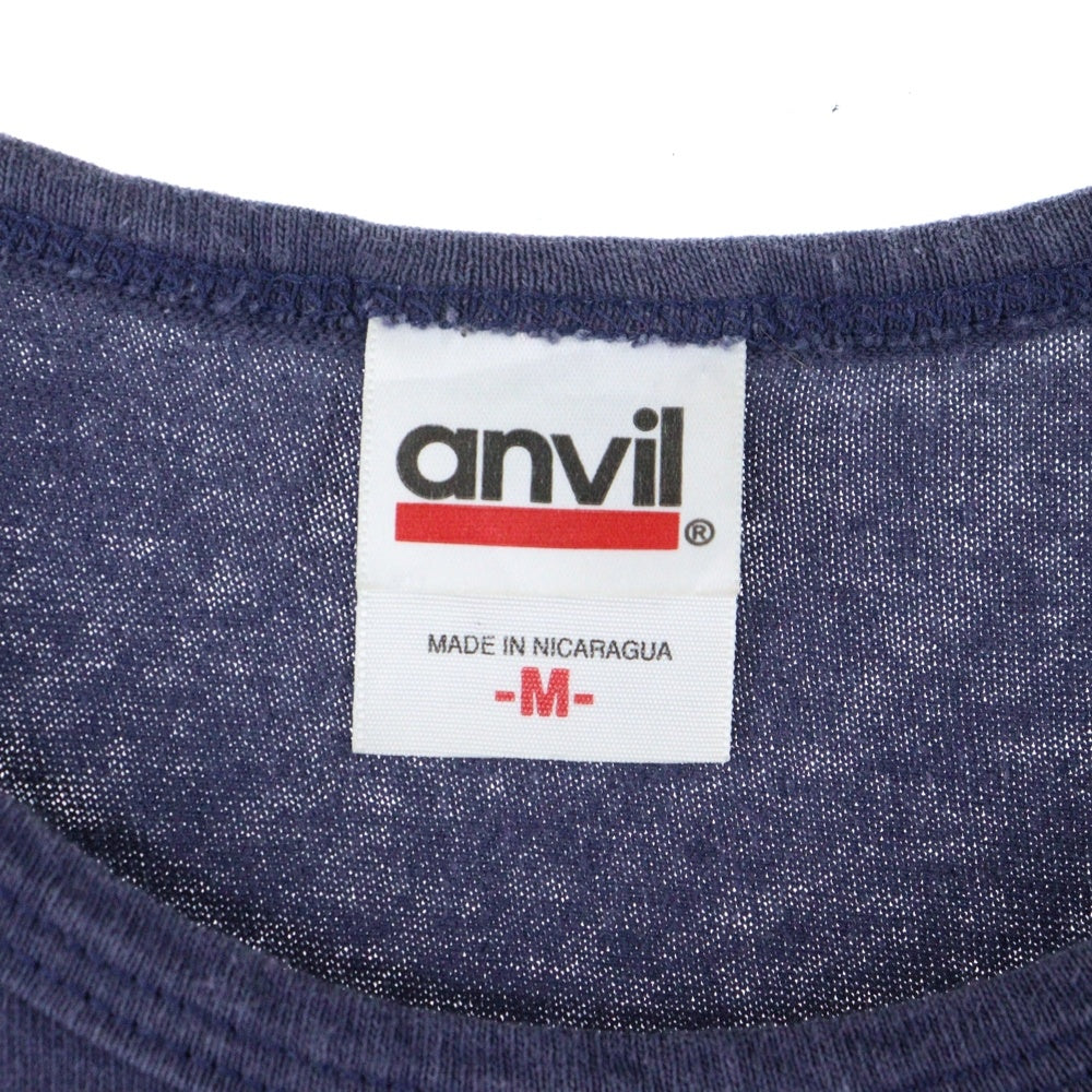 VINTAGE(ヴィンテージ) 00s ANVIL フロンプリントクルーネックタンクトップ ネイビー