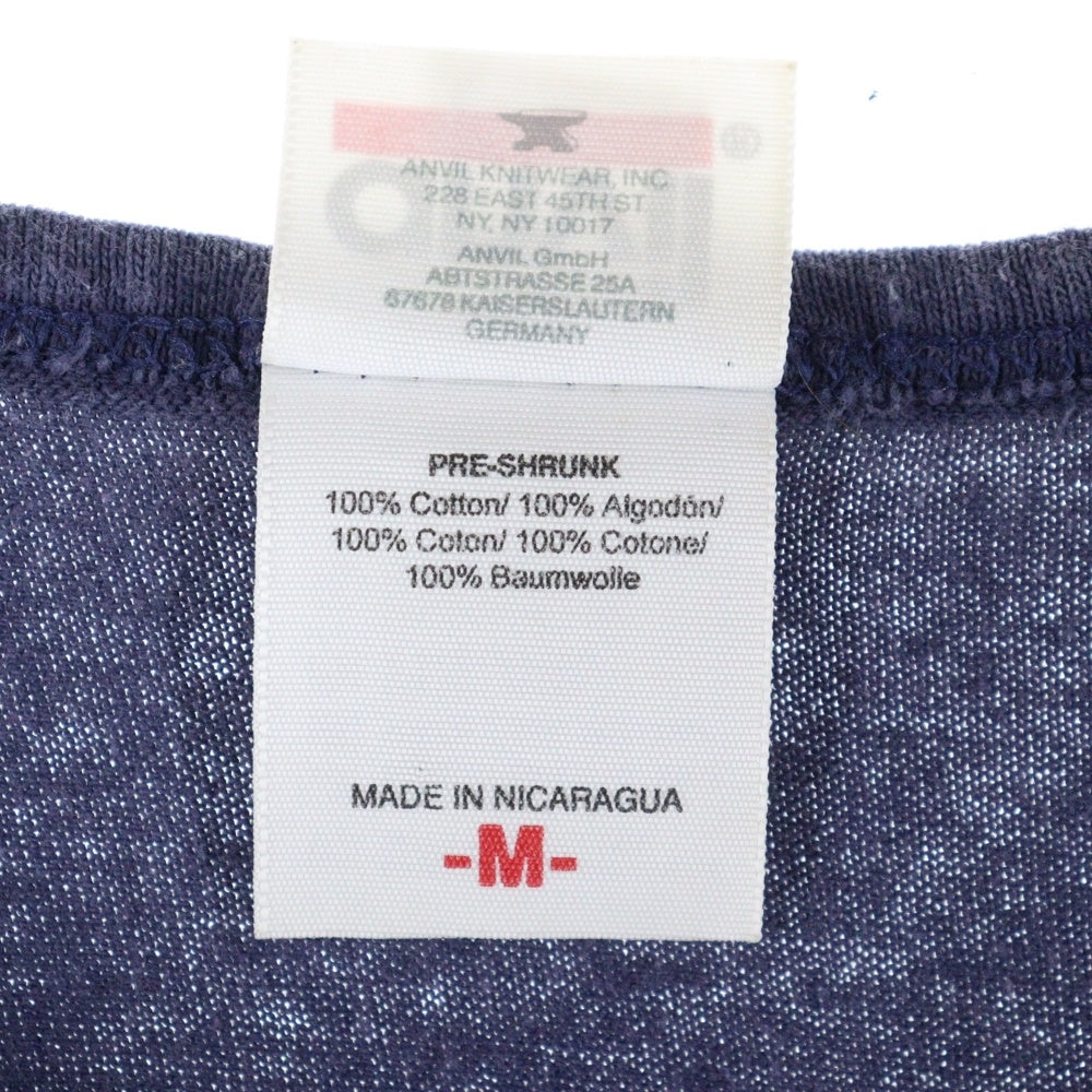 VINTAGE(ヴィンテージ) 00s ANVIL フロンプリントクルーネックタンクトップ ネイビー