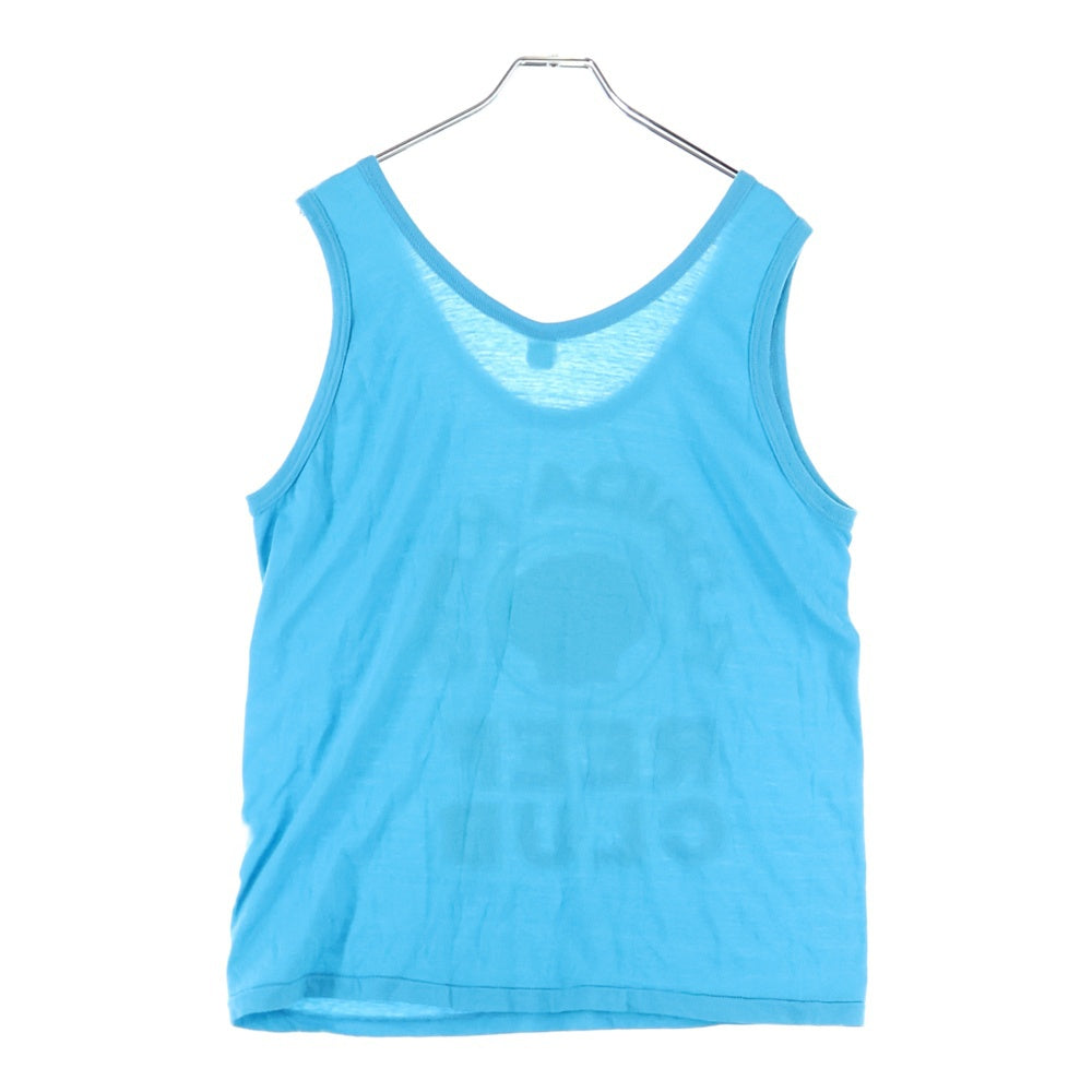 VINTAGE(ヴィンテージ) 90s SCREEN STARS フロントプリントクルーネックタンクトップ ブルー