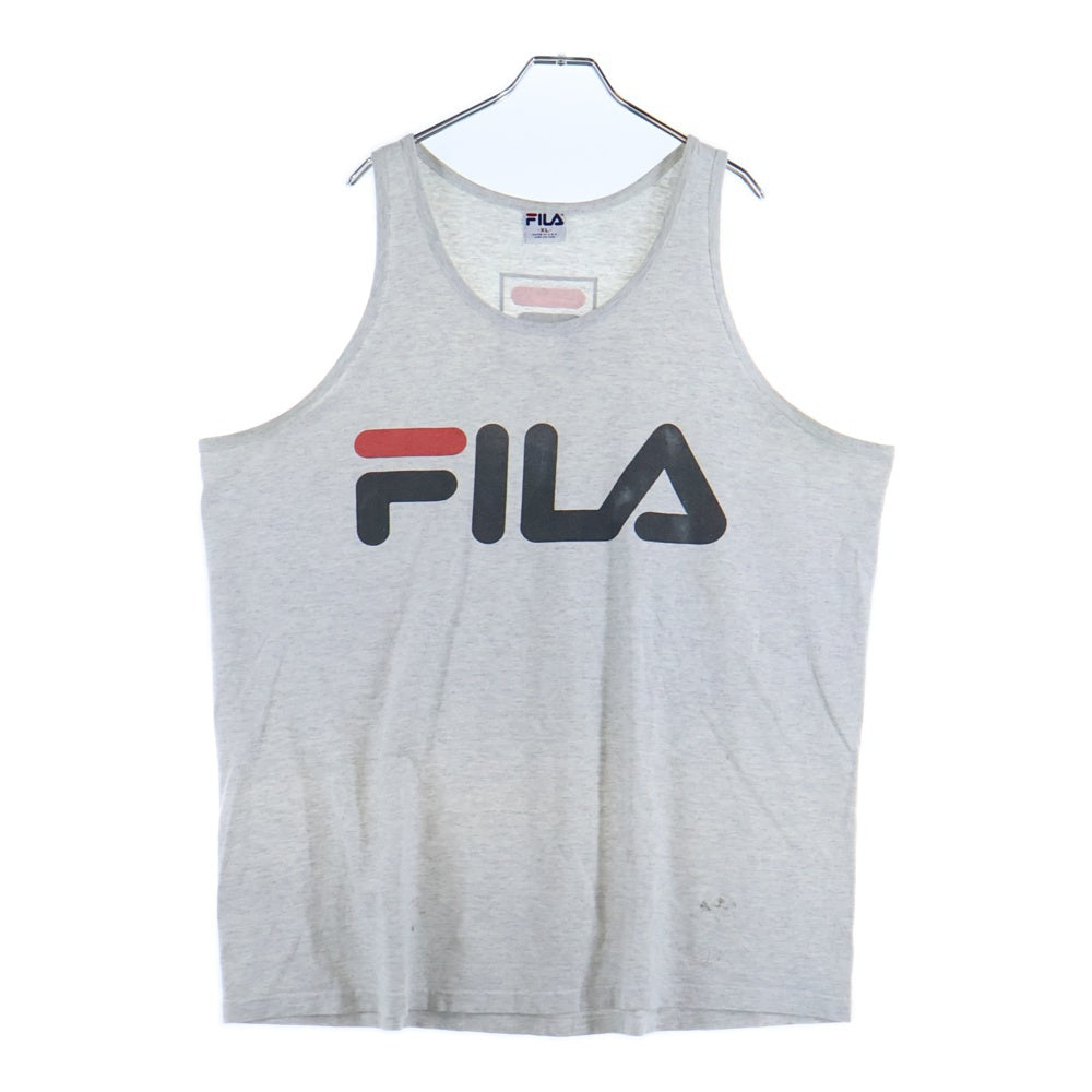 FILA(フィラ) VINTAGE 90s 両面プリントクルーネックタンクトップ グレー