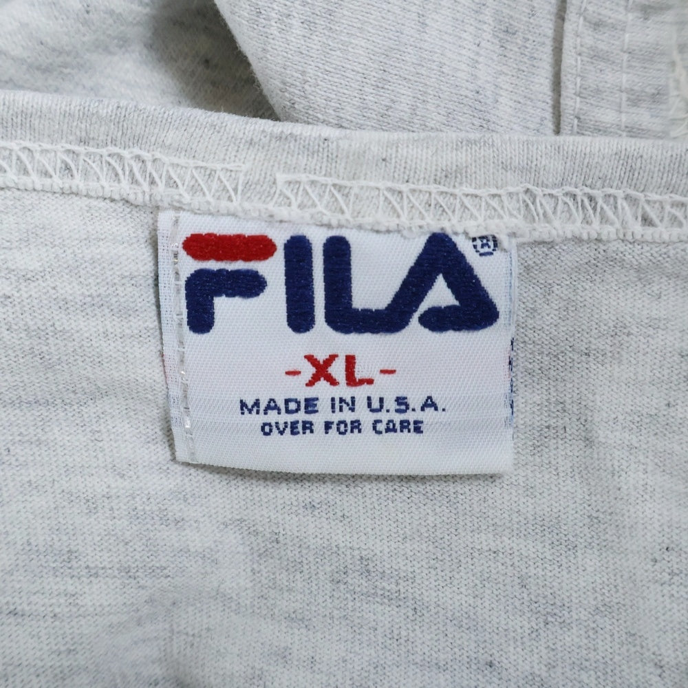 FILA(フィラ) VINTAGE 90s 両面プリントクルーネックタンクトップ グレー