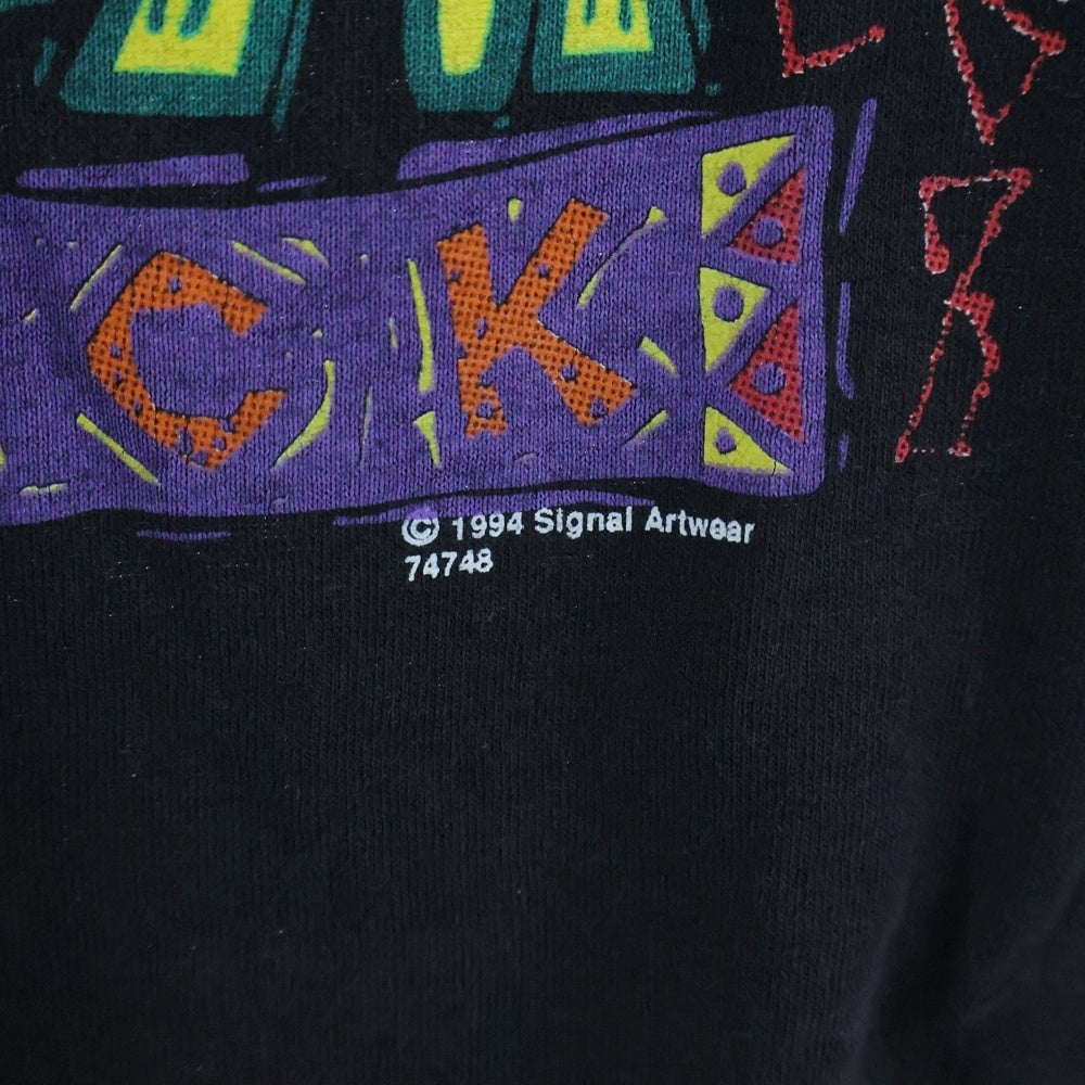 VINTAGE(ヴィンテージ) 90s SIGNAL SPORTS 両面プリントクルーネックタンクトップ ブラック