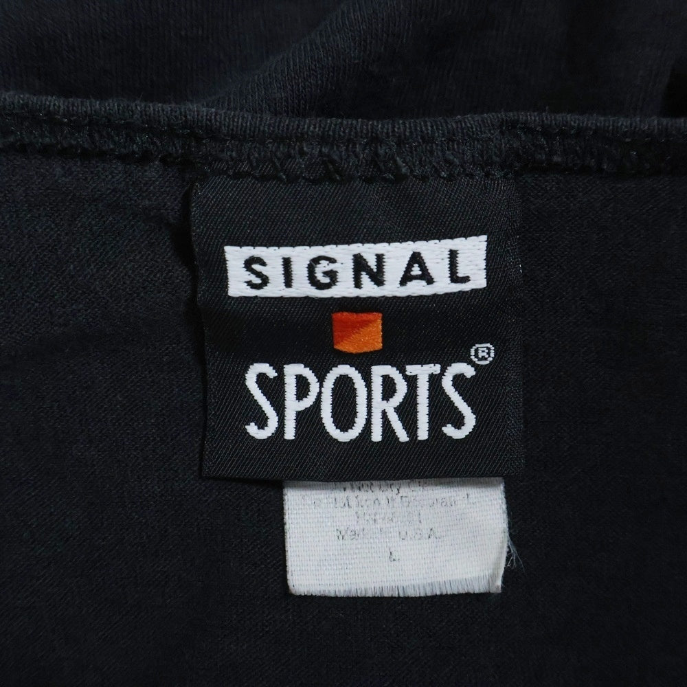 VINTAGE(ヴィンテージ) 90s SIGNAL SPORTS 両面プリントクルーネックタンクトップ ブラック