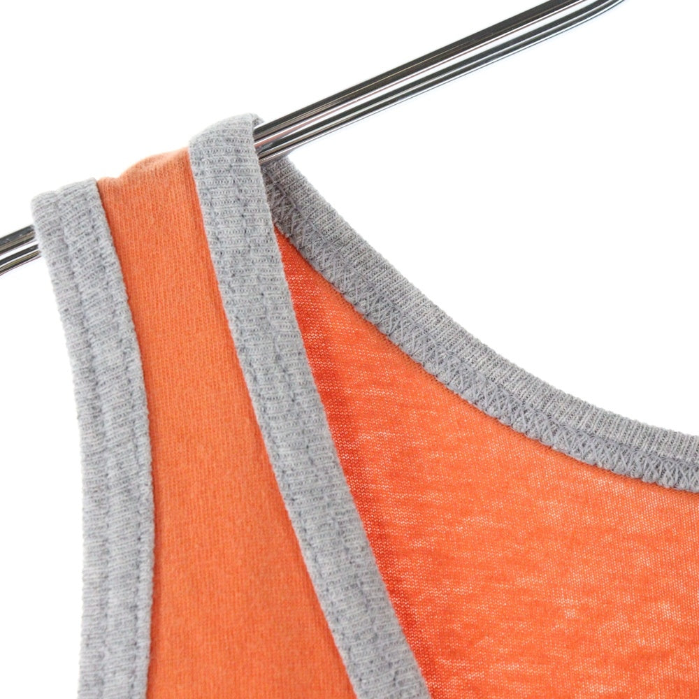 CHAMPION(チャンピオン) 00s Champion ロゴ刺繍クルーネックタンクトップ オレンジ