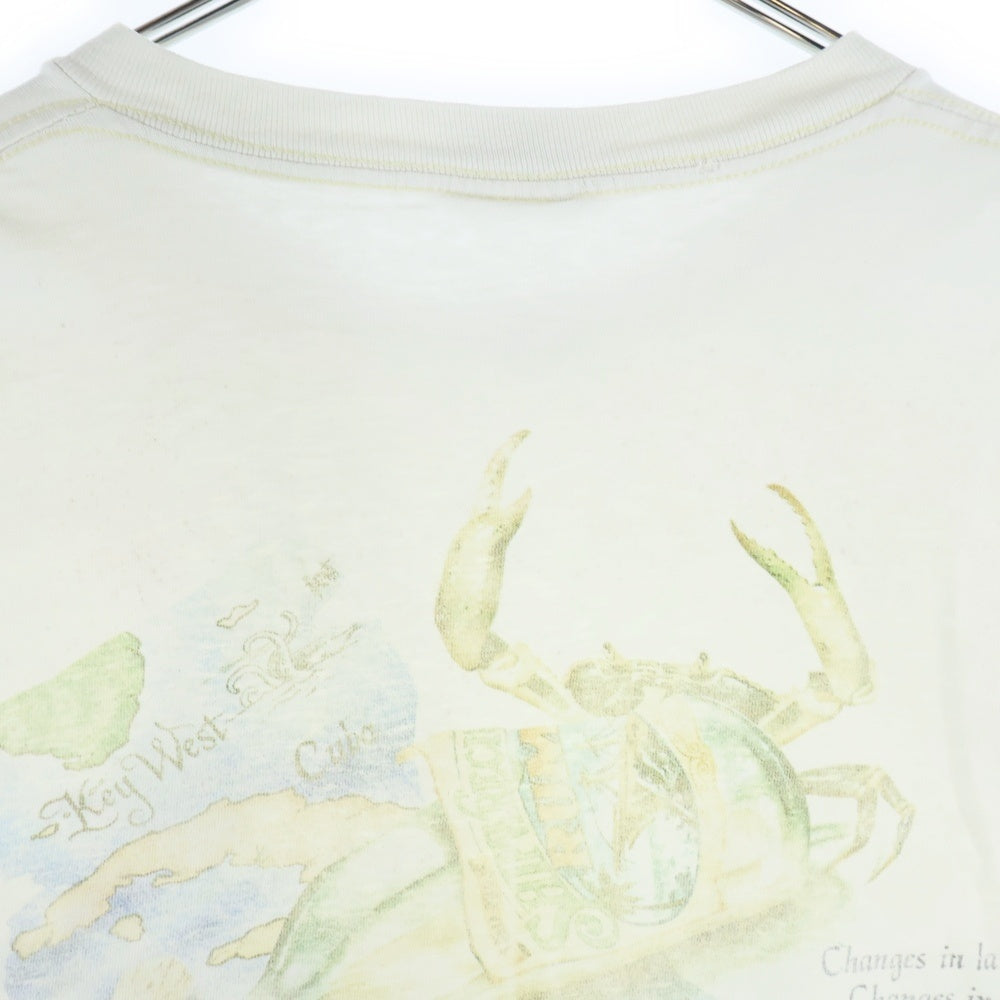 VINTAGE(ヴィンテージ) 90s Caribbean Soul 両面プリントクルーネック半袖Tシャツカットソー ホワイト