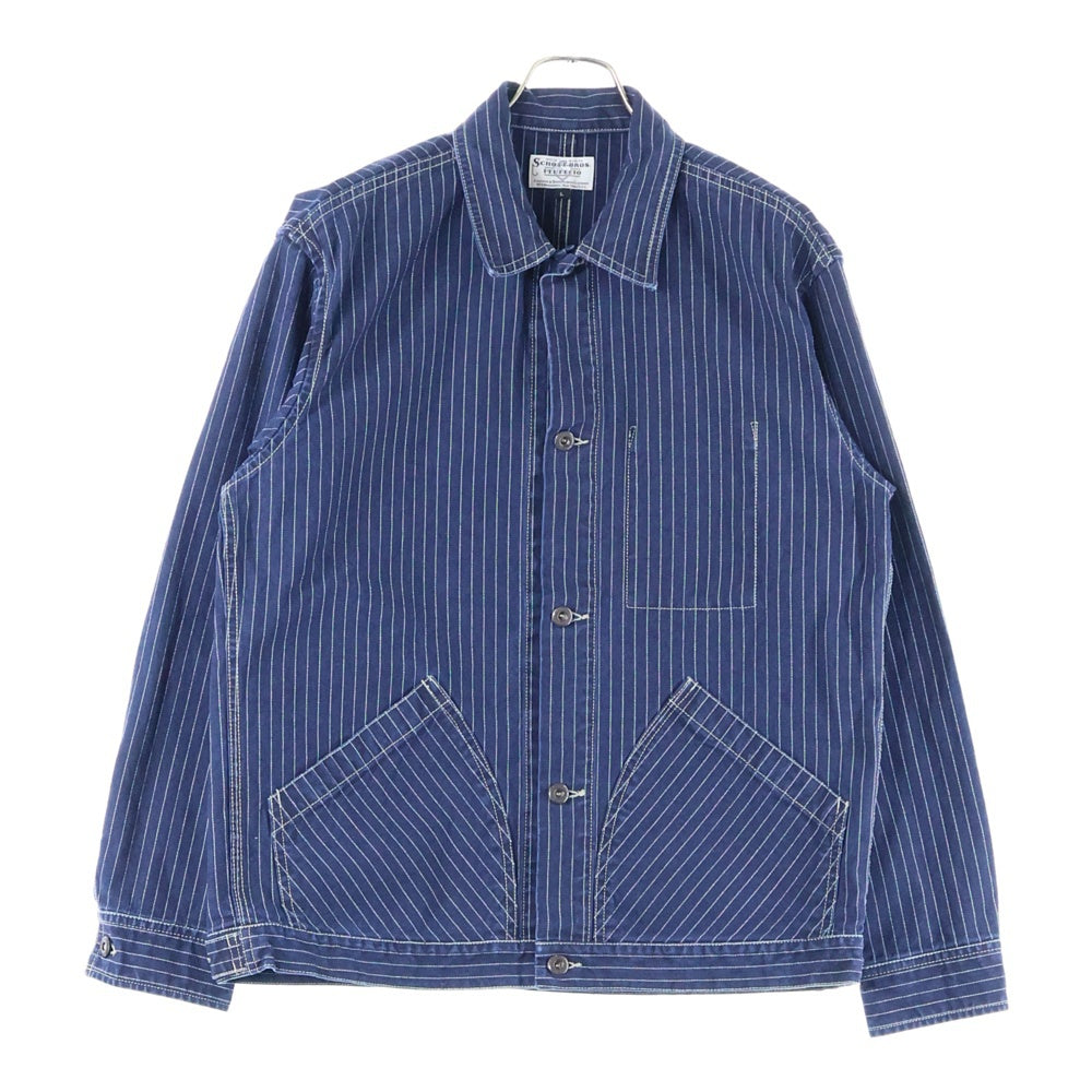 SCHOTT(ショット) OLD HICKORY DENIM JACKET オールドヒッコリーデニムジャケット カバーオール インディゴ 782-3952009