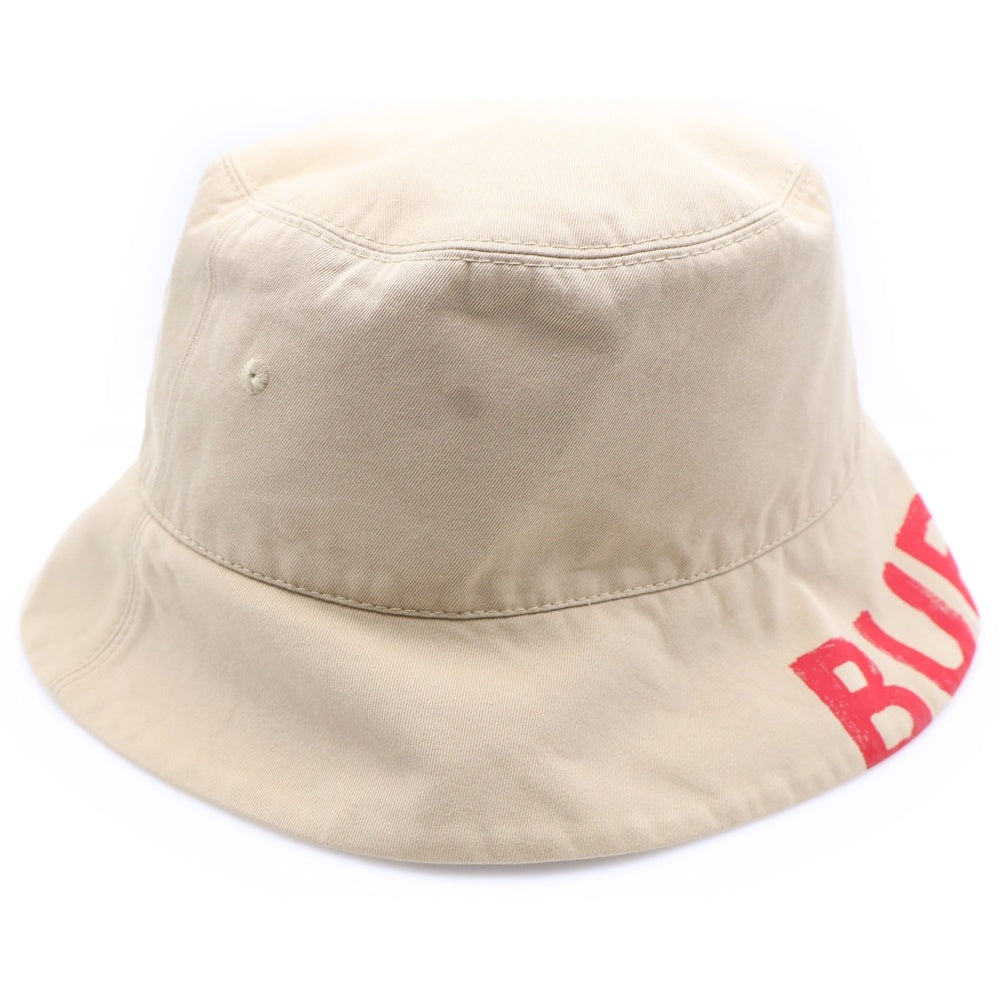 BURBERRY(バーバリー) ロゴプリント ノバチェック バケットハット ベージュ 8037598