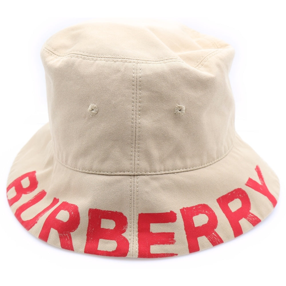 BURBERRY(バーバリー) ロゴプリント ノバチェック バケットハット ベージュ 8037598