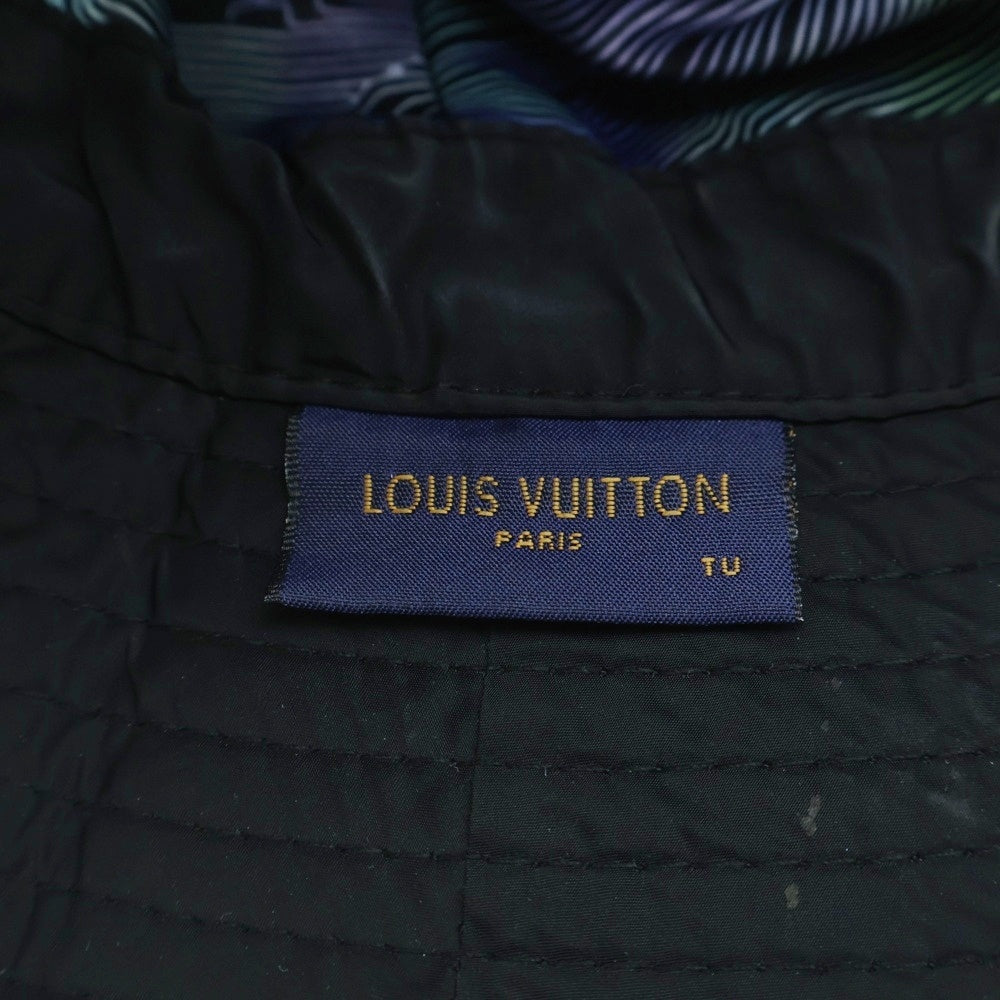 LOUIS VUITTON(ルイヴィトン) ボブ トランスフォーマブル レインボーロゴ リバーシブル ナイロンバケットハット ブラック/マルチカラー MP2552