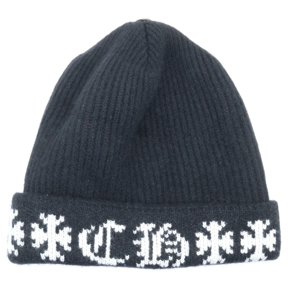 CHROME HEARTS(クロムハーツ) BIG DADDY ビッグダディ スターボール カシミヤニット ビーニー ニットキャップ 帽子 ブラック