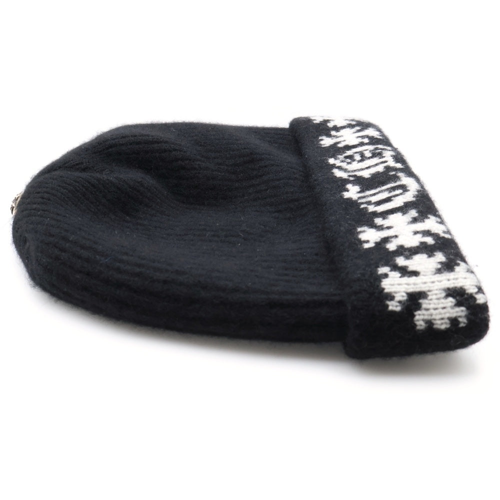 CHROME HEARTS(クロムハーツ) BIG DADDY ビッグダディ スターボール カシミヤニット ビーニー ニットキャップ 帽子 ブラック