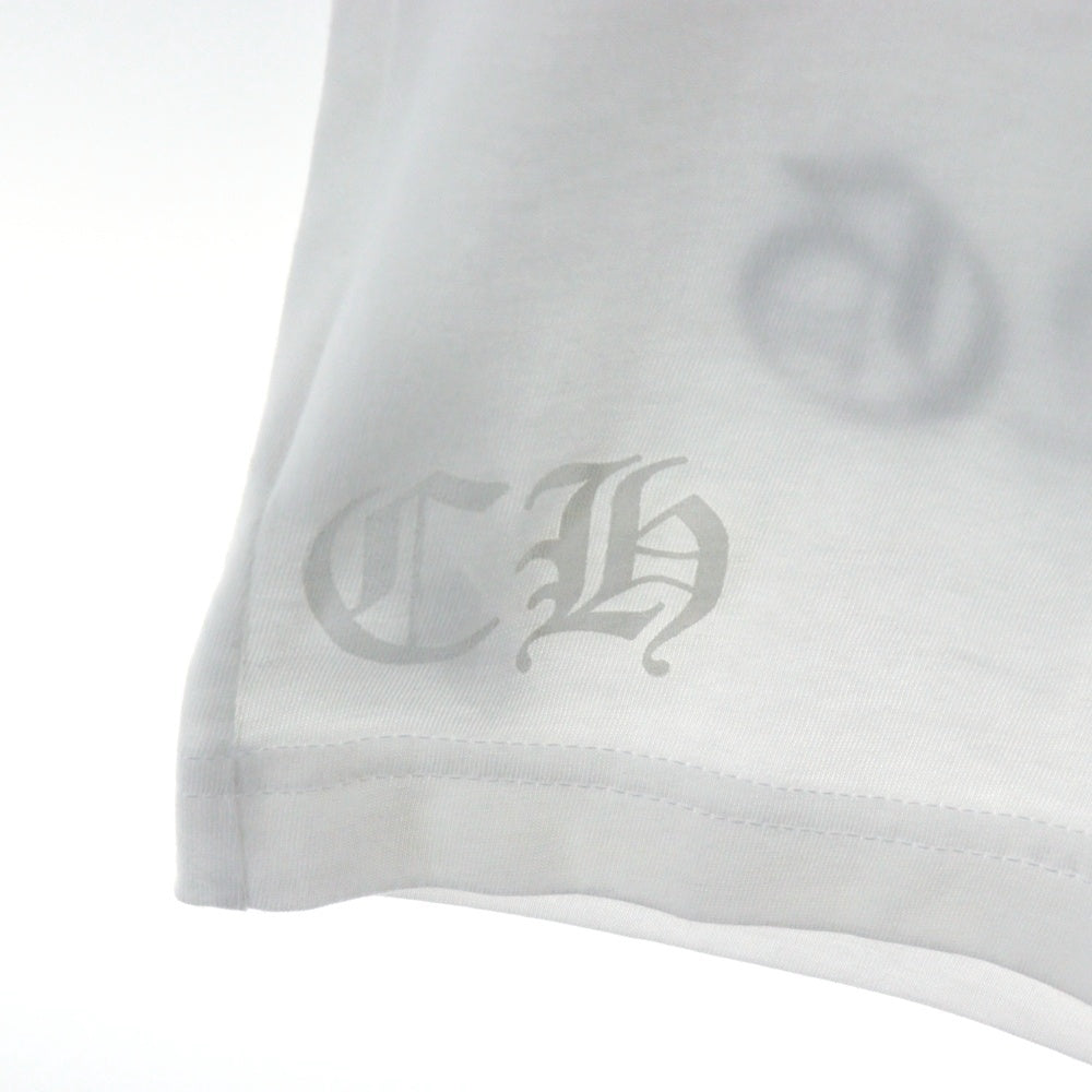 CHROME HEARTS(クロムハーツ) Honolulu Back Horseshoe Tee ホノルルバックホースシュー クルーネック半袖Tシャツカットソー ホワイト
