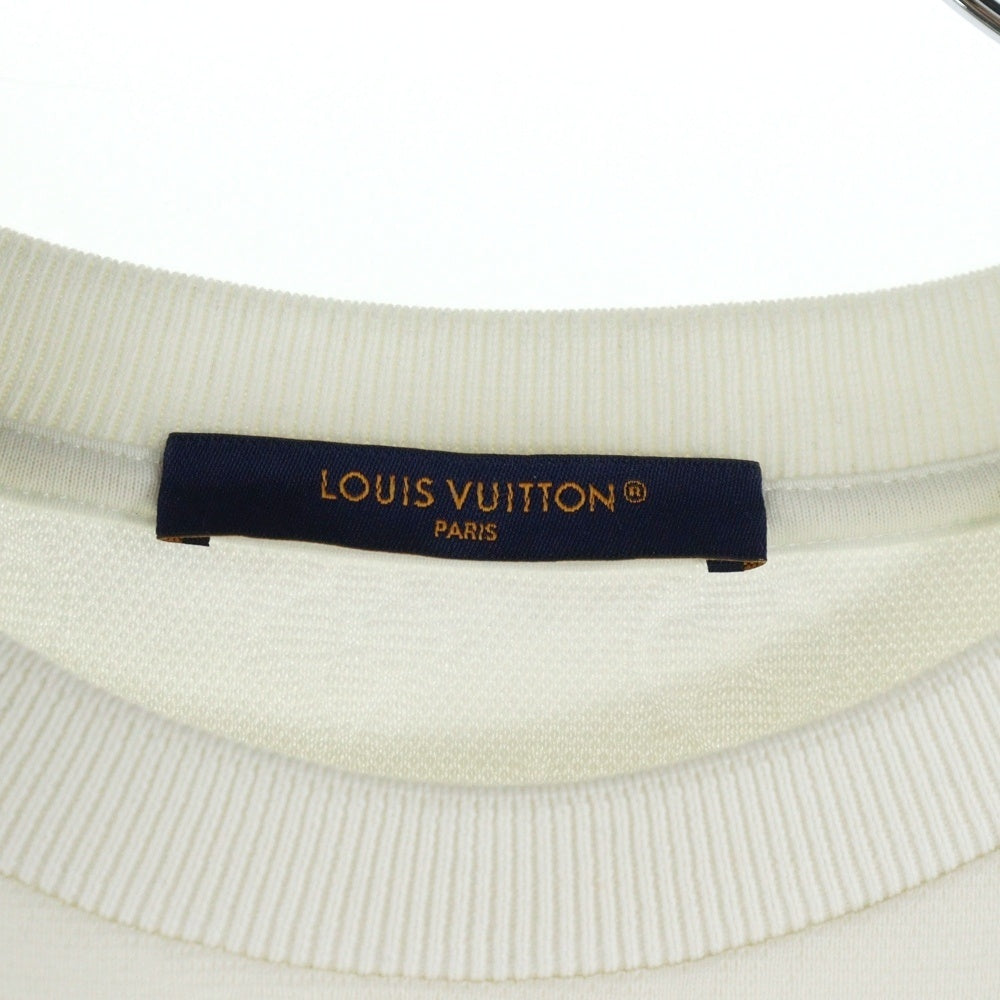 LOUIS VUITTON(ルイヴィトン) 24SS フロント3Dポケット モノグラム クルーネック半袖Tシャツカットソー ホワイト RM241Q TCL HIY49W
