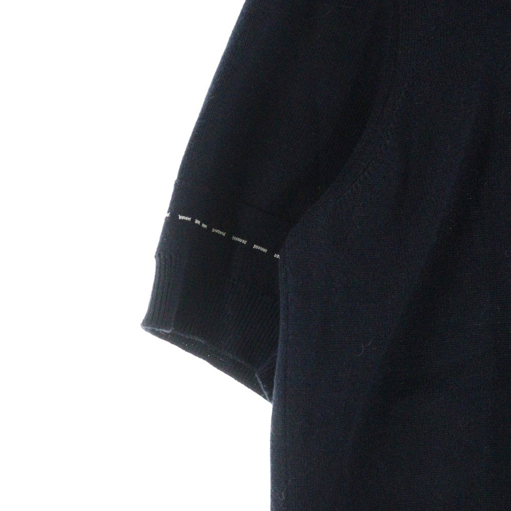 FENDI(フェンディ) ステッチプリント クルーネック半袖ニットカットソー レディース ブラック FZE004 AR8D