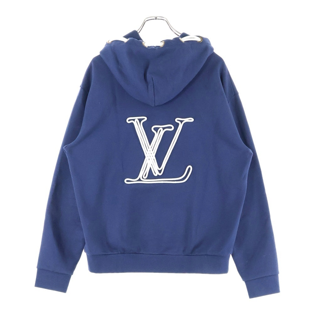 LOUIS VUITTON(ルイヴィトン) 24SS ノーティカル ロープ コットンジャージー プルオーバーパーカー ネイビー RM242MM ZA8 HRY13W