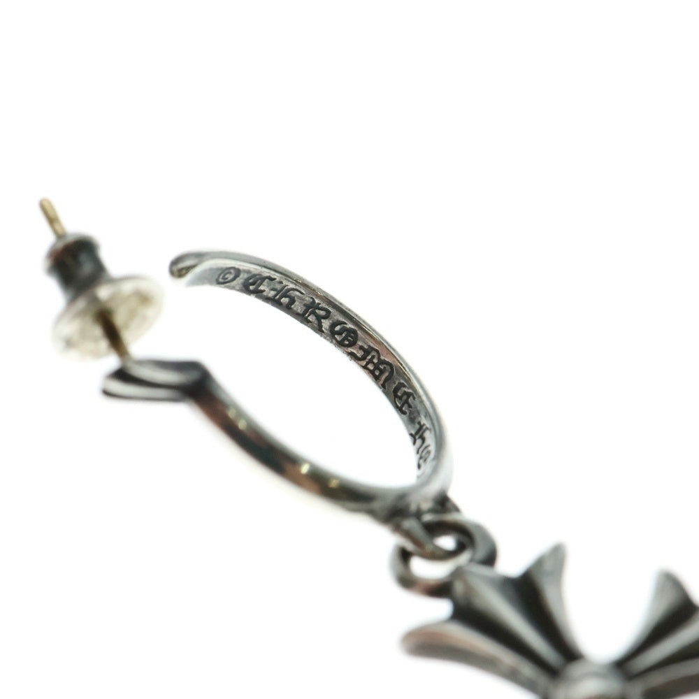 CHROME HEARTS(クロムハーツ) TINY CH CROSS タイニーCHクロス フープピアス シルバー BCA115