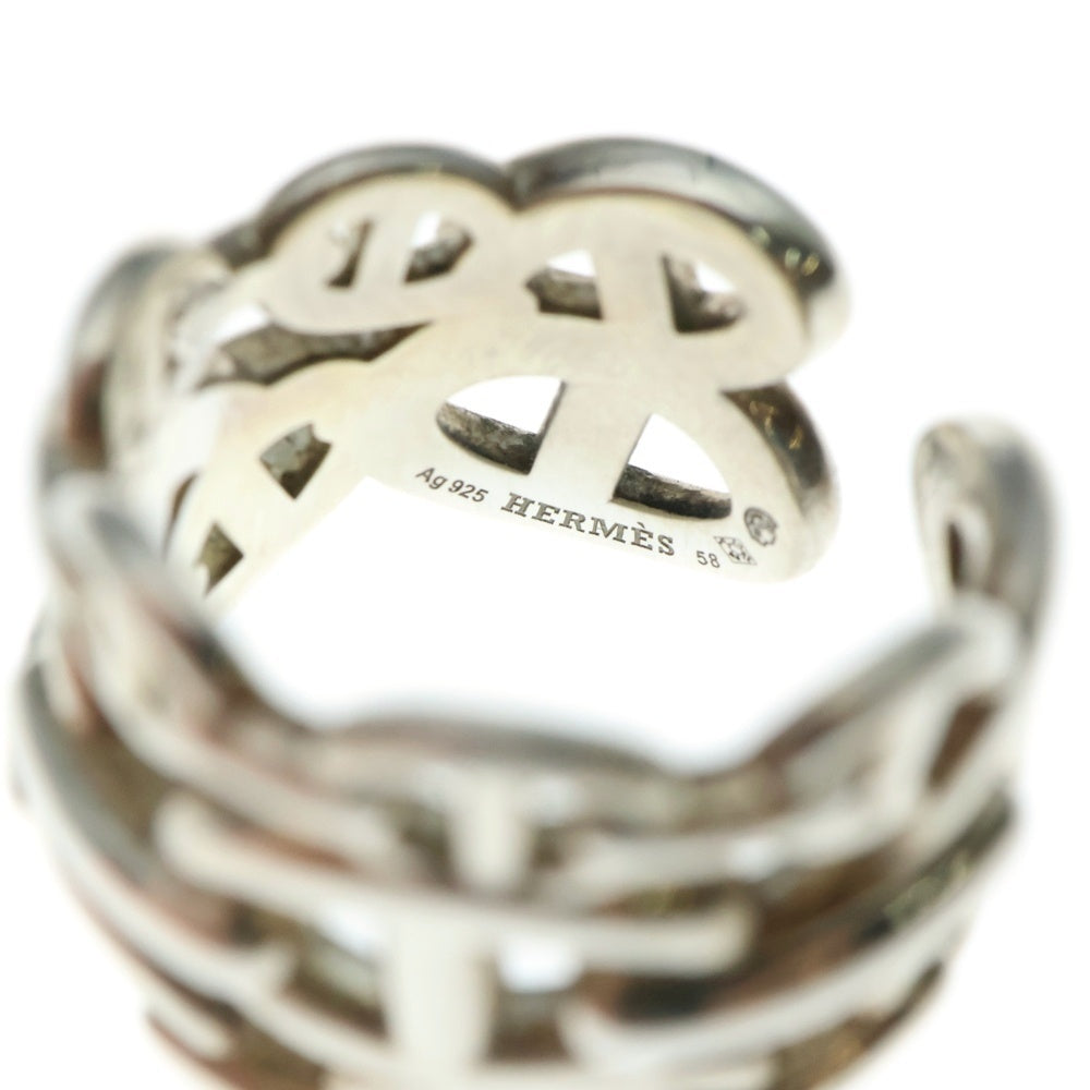 HERMES(エルメス) シェーヌダンクル アンシェネGM リング SV925 ♯58 シルバー アクセサリー