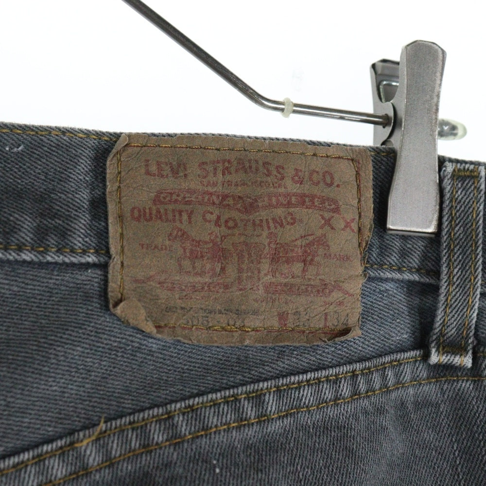Levi's(リーバイス) VINTAGE 90s 505 後染め USA製 ストレートデニムパンツ ブラック