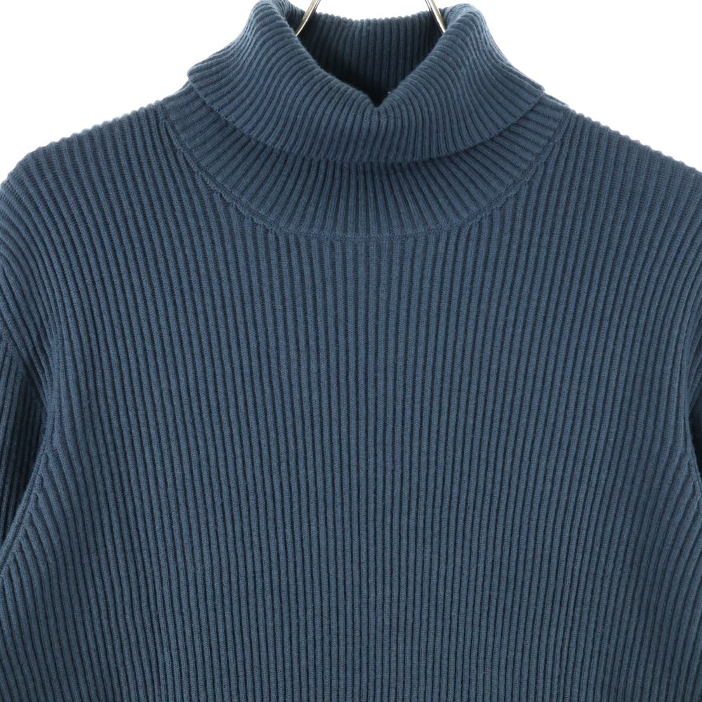 STONE ISLAND(ストーンアイランド) ワッペン付き タートルネック リブニットセーター グリーン