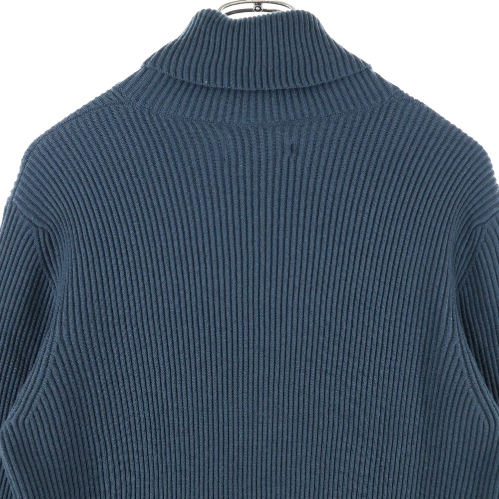 STONE ISLAND(ストーンアイランド) ワッペン付き タートルネック リブニットセーター グリーン