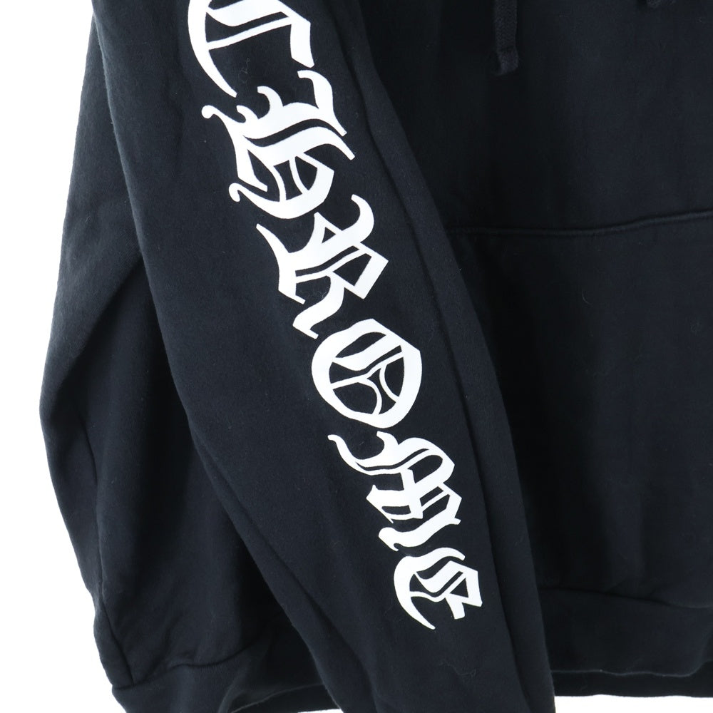 CHROME HEARTS(クロムハーツ) VERTICAL ARM LOGO HOODIE バーティカル アーム ロゴ フーディ プルオーバーパーカー ブラック
