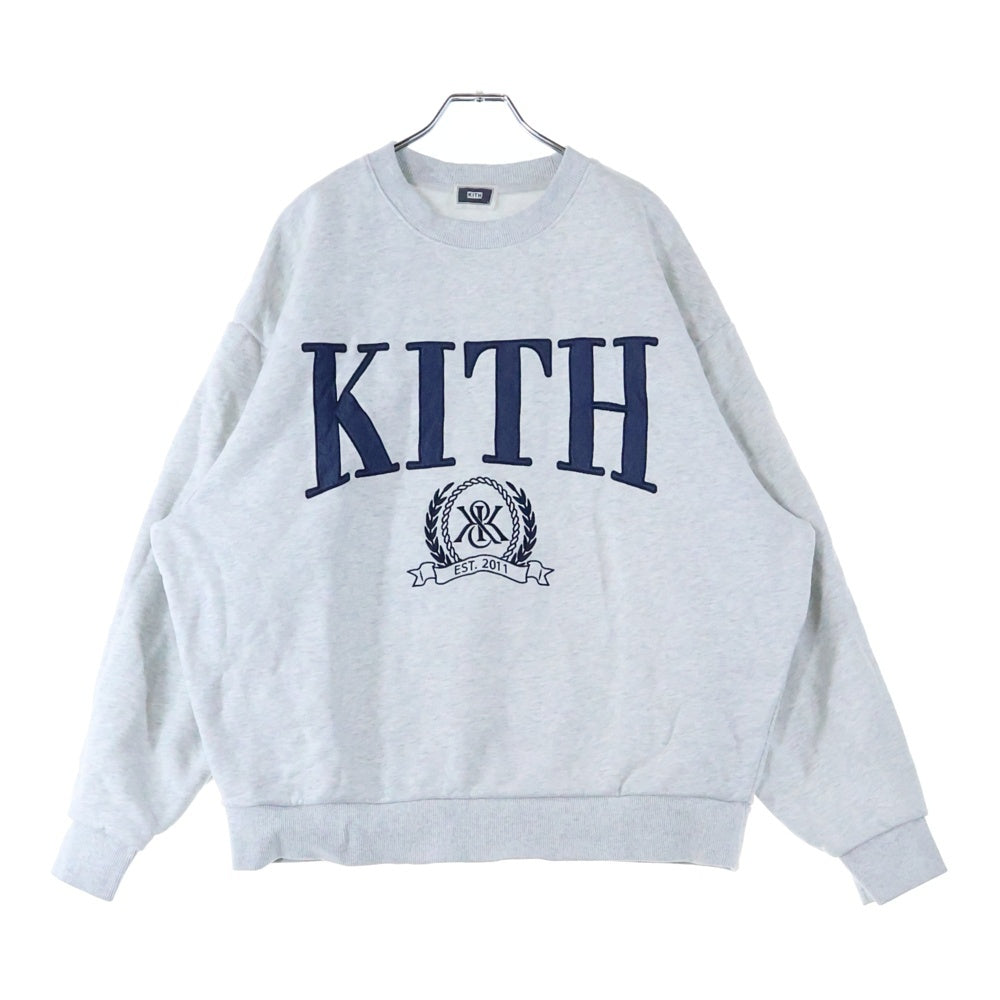 KITH(キス) Collegiate Nelson Crewneck カレッジ ネルソン クルーネックスウェット グレー