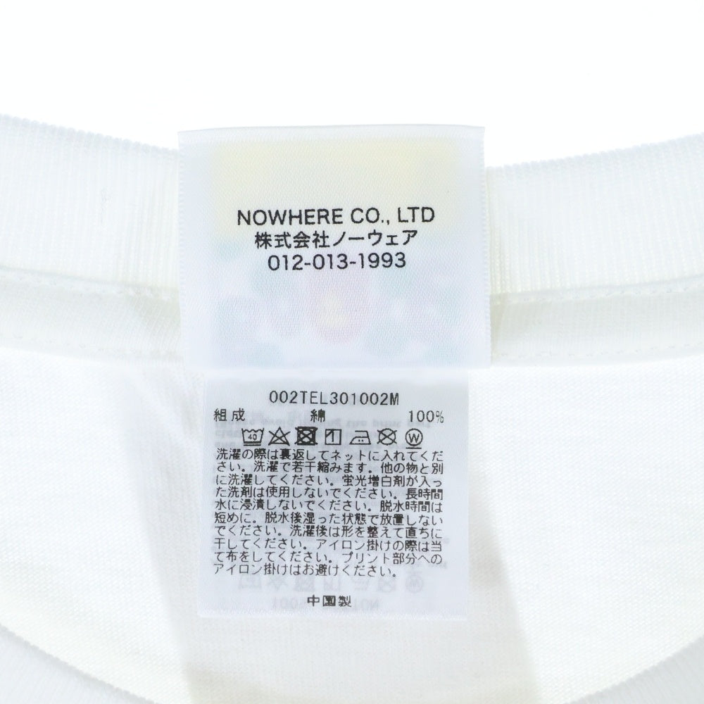 A BATHING APE(アベイシングエイプ) Big Ape Head Graphic Tee カモフラ ビッグヘッド マイロ プリント半袖Tシャツ クルーネックカットソー ホワイト/ピンク