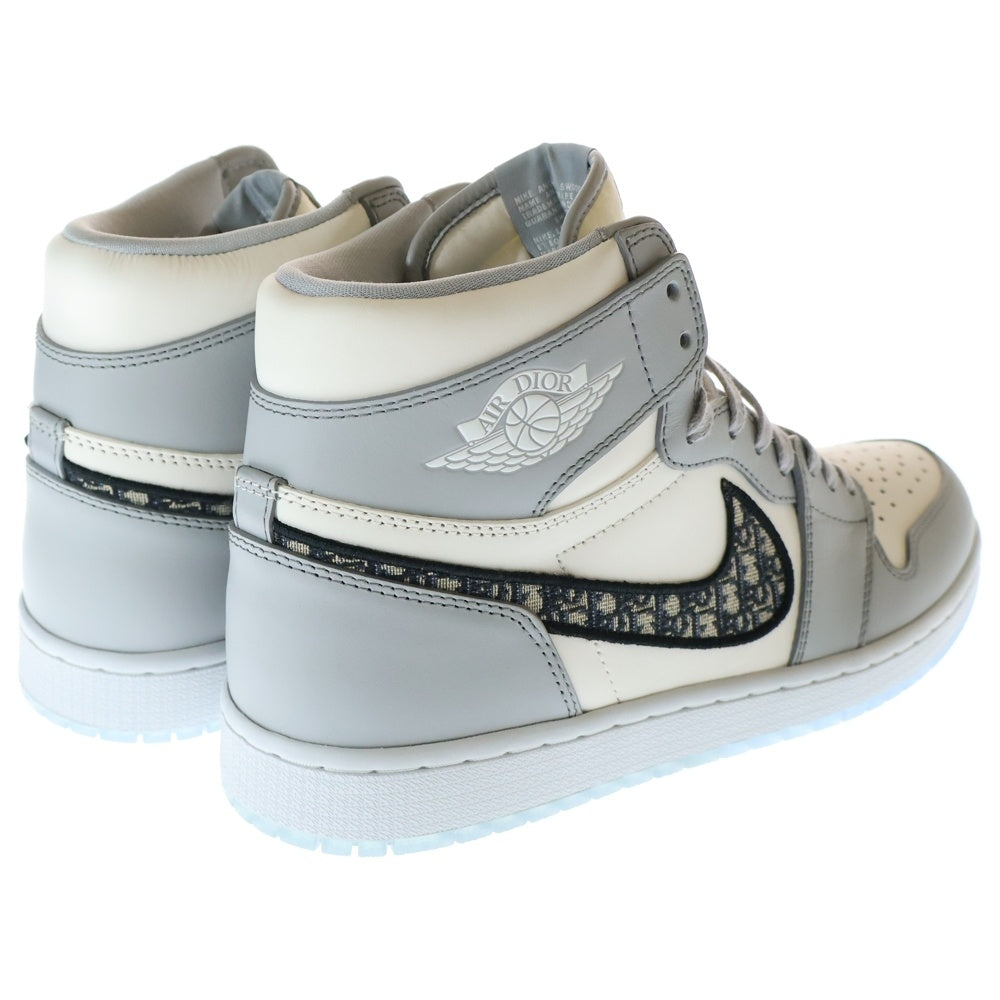 NIKE(ナイキ) ×DIOR AIR JORDAN 1 HIGH OG ディオール エアジョーダン1 ハイカットスニーカー ホワイト/グレー US10/28cm CN8607-002