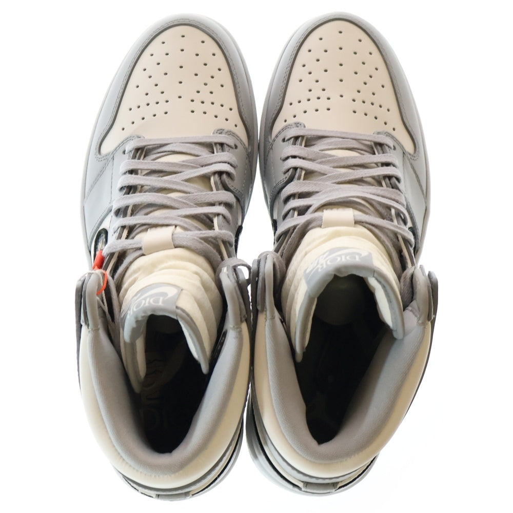 NIKE(ナイキ) ×DIOR AIR JORDAN 1 HIGH OG ディオール エアジョーダン1 ハイカットスニーカー ホワイト/グレー US10/28cm CN8607-002