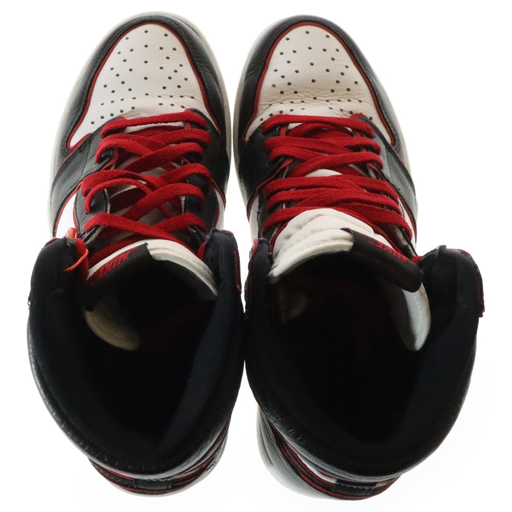 NIKE(ナイキ) Air Jordan 1 Retro High OG Blood Line エアジョーダン1 レトロ ハイ OG ブラッドライン ハイカットスニーカー US9.5/27.5cm 555088-062