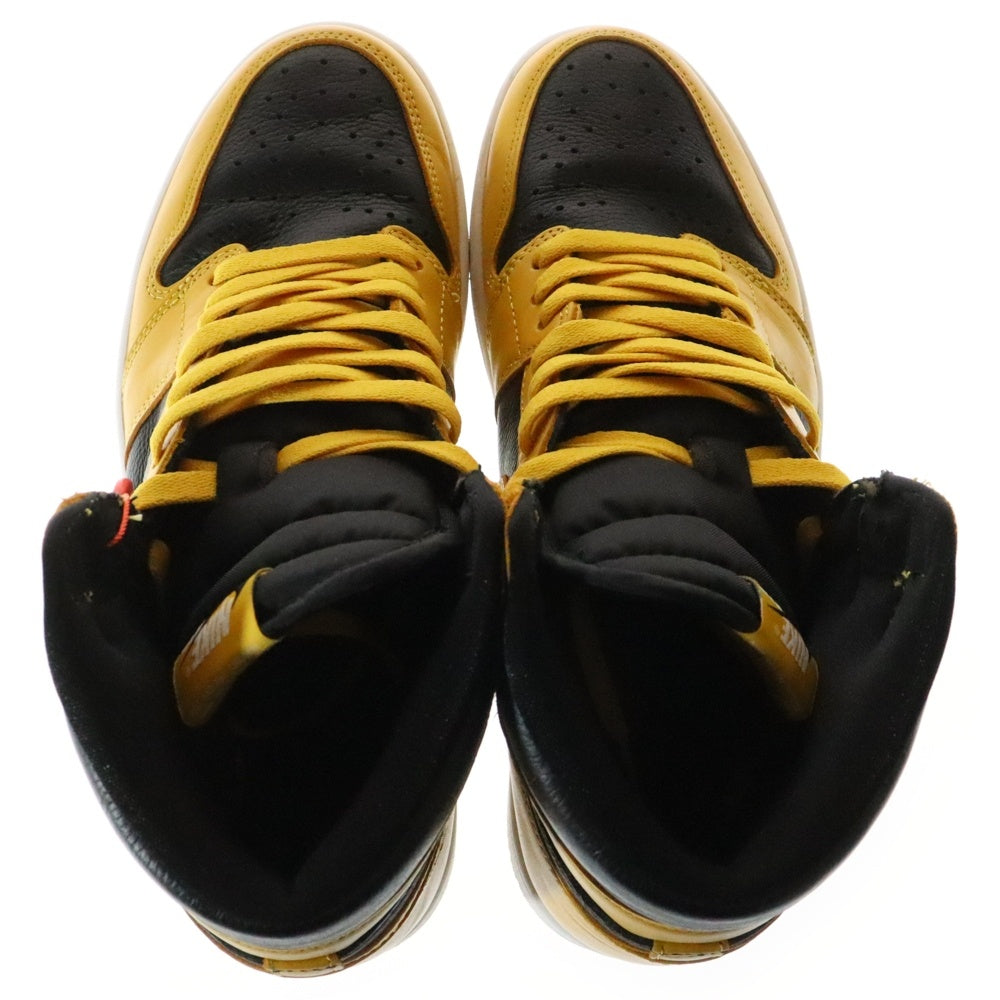 NIKE(ナイキ) Air Jordan 1 High OG Pollen エアジョーダン1 ハイ OG パラン ハイカットスニーカー ブラック/イエロー US10/28cm 555088-701