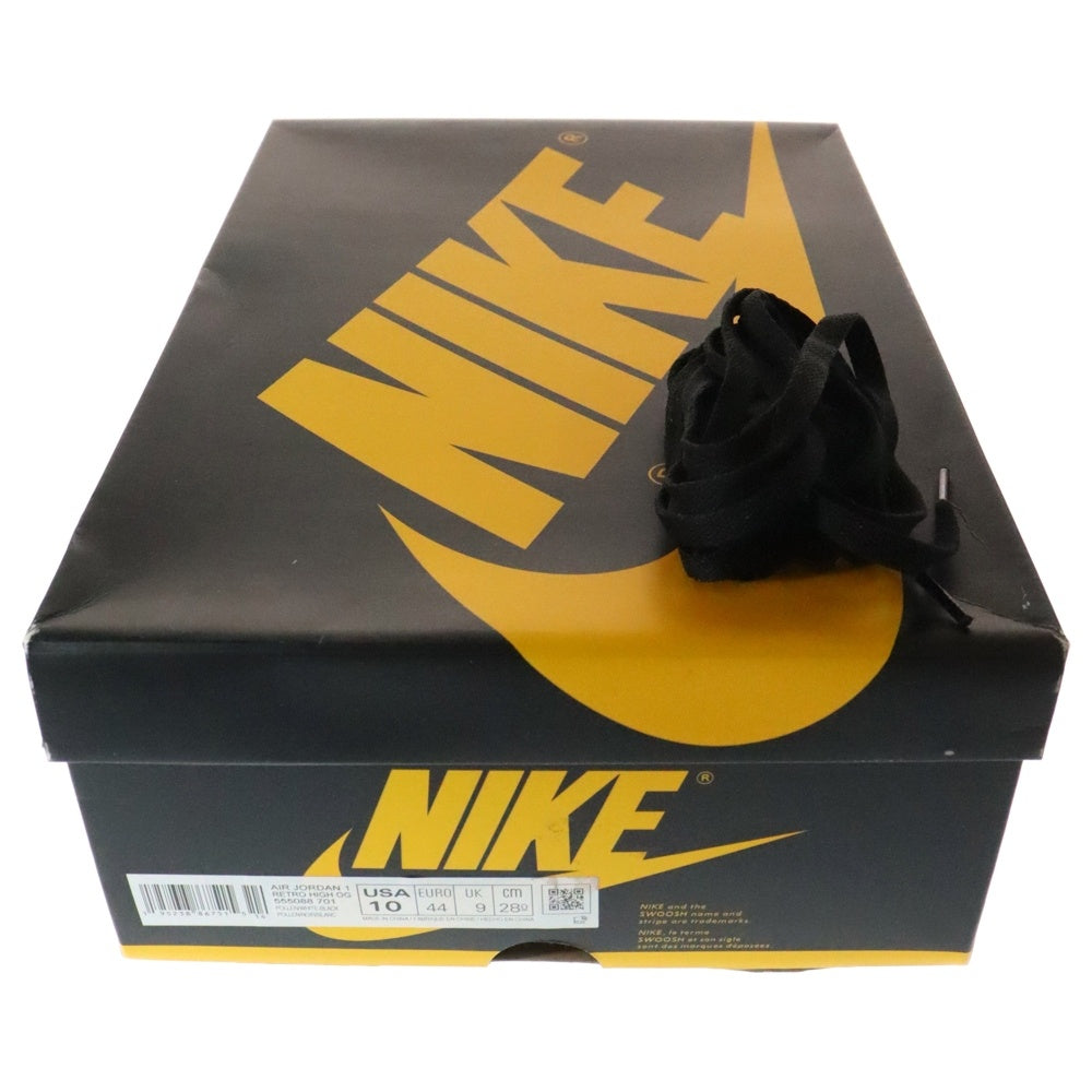 NIKE(ナイキ) Air Jordan 1 High OG Pollen エアジョーダン1 ハイ OG パラン ハイカットスニーカー ブラック/イエロー US10/28cm 555088-701