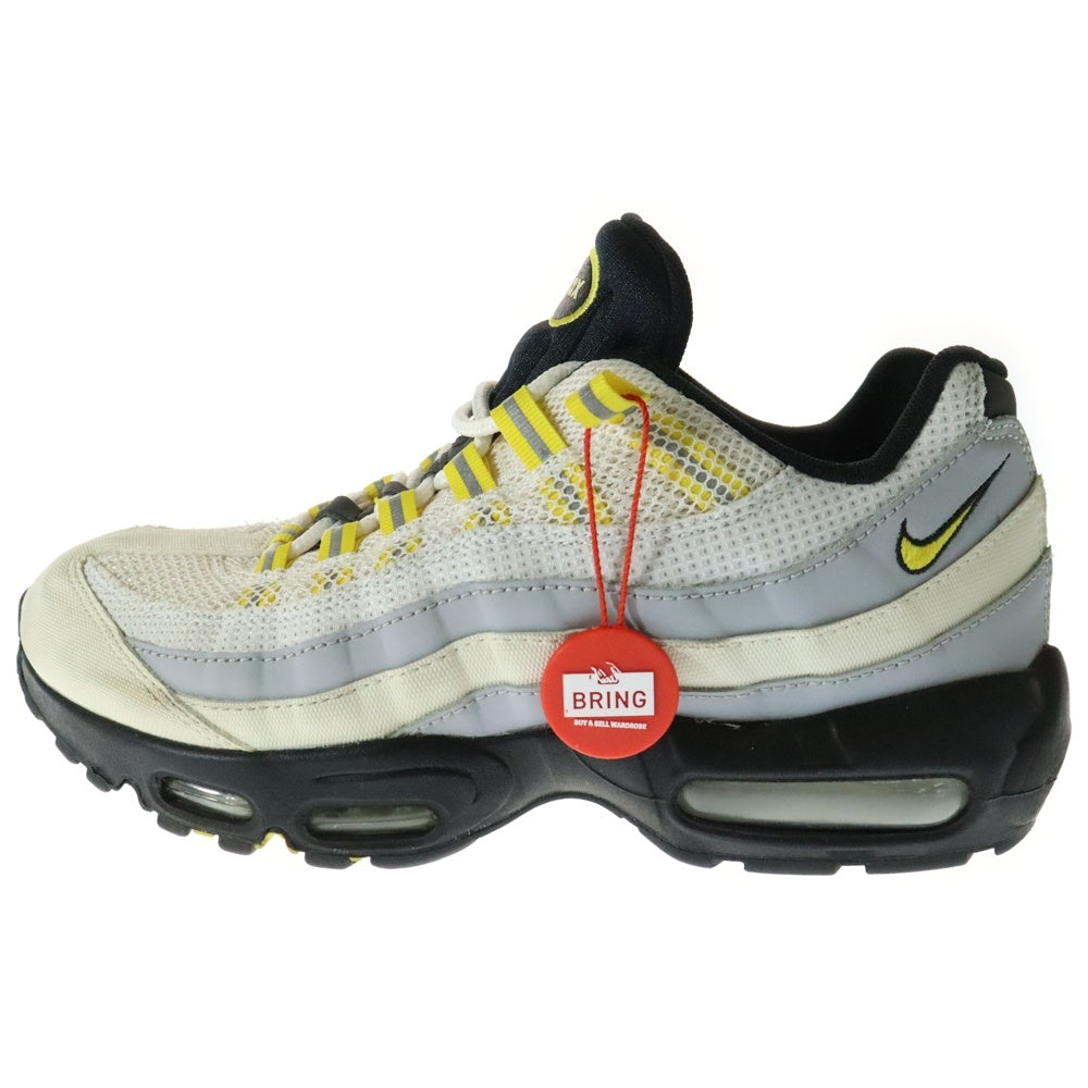 NIKE(ナイキ) Air Max 95 Essential エアマックス95 エッセンシャル ローカットスニーカー ホワイト/イエロー US8.5/26.5cm DQ3982-100