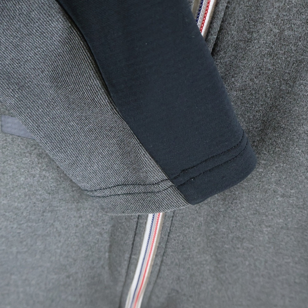 NO BRAND(ノーブランド) le coq sportif フロントプリント フーデットスウェットジャケット ジップアップパーカー グレー QB-560443