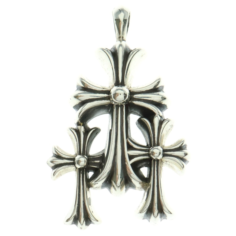 CHROME HEARTS(クロムハーツ) 3 CH CRS SML トリプルCHクロス スモール ペンダントトップ シルバー BCA201