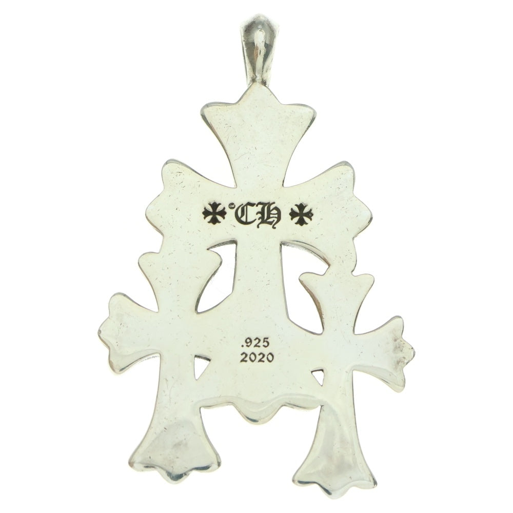 CHROME HEARTS(クロムハーツ) 3 CH CRS SML トリプルCHクロス スモール ペンダントトップ シルバー BCA201
