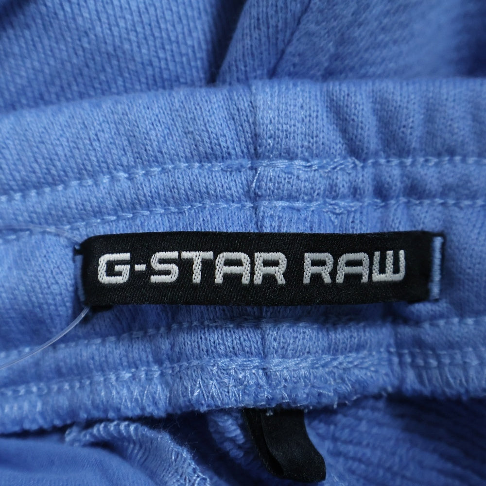 G-STAR RAW(ジースターロウ) TAPE COLOR BLOCK SWEAT SHORTS テープデザインスウェットトレーナーショートパンツ ブルー D22782-C988-D837