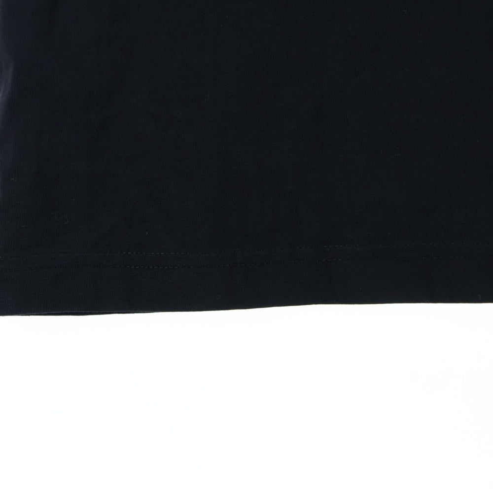 HYDROGEN(ハイドロゲン) フロントプリントクルーネック半袖Tシャツカットソー ブラック