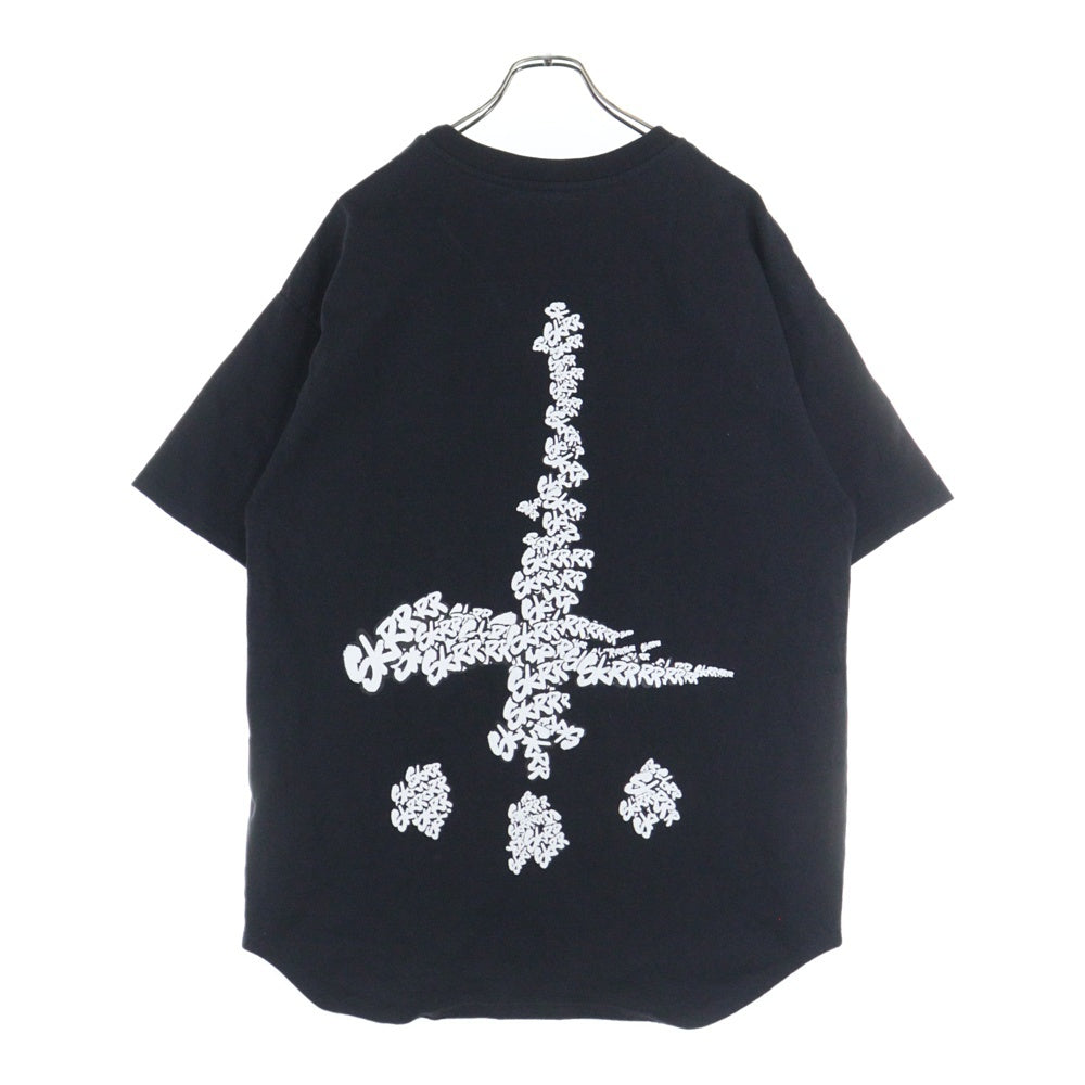 cvtvlist(カタリスト) CTLS 両面プリントクルーネック半袖Tシャツカットソー ブラック 2101090307