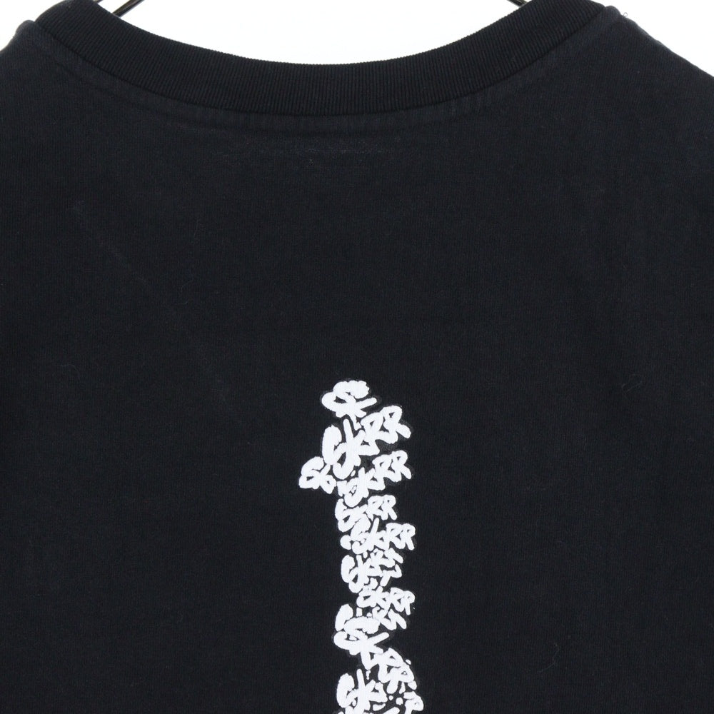 cvtvlist(カタリスト) CTLS 両面プリントクルーネック半袖Tシャツカットソー ブラック 2101090307
