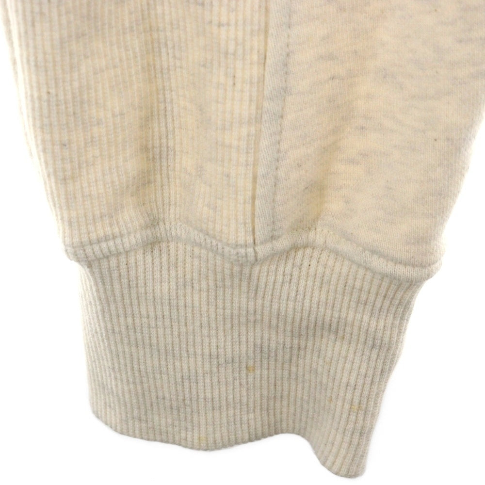 cvtvlist(カタリスト) CTLS ダメージ加工ロゴ刺繍入りスウェットトレーナーパンツ アイボリー