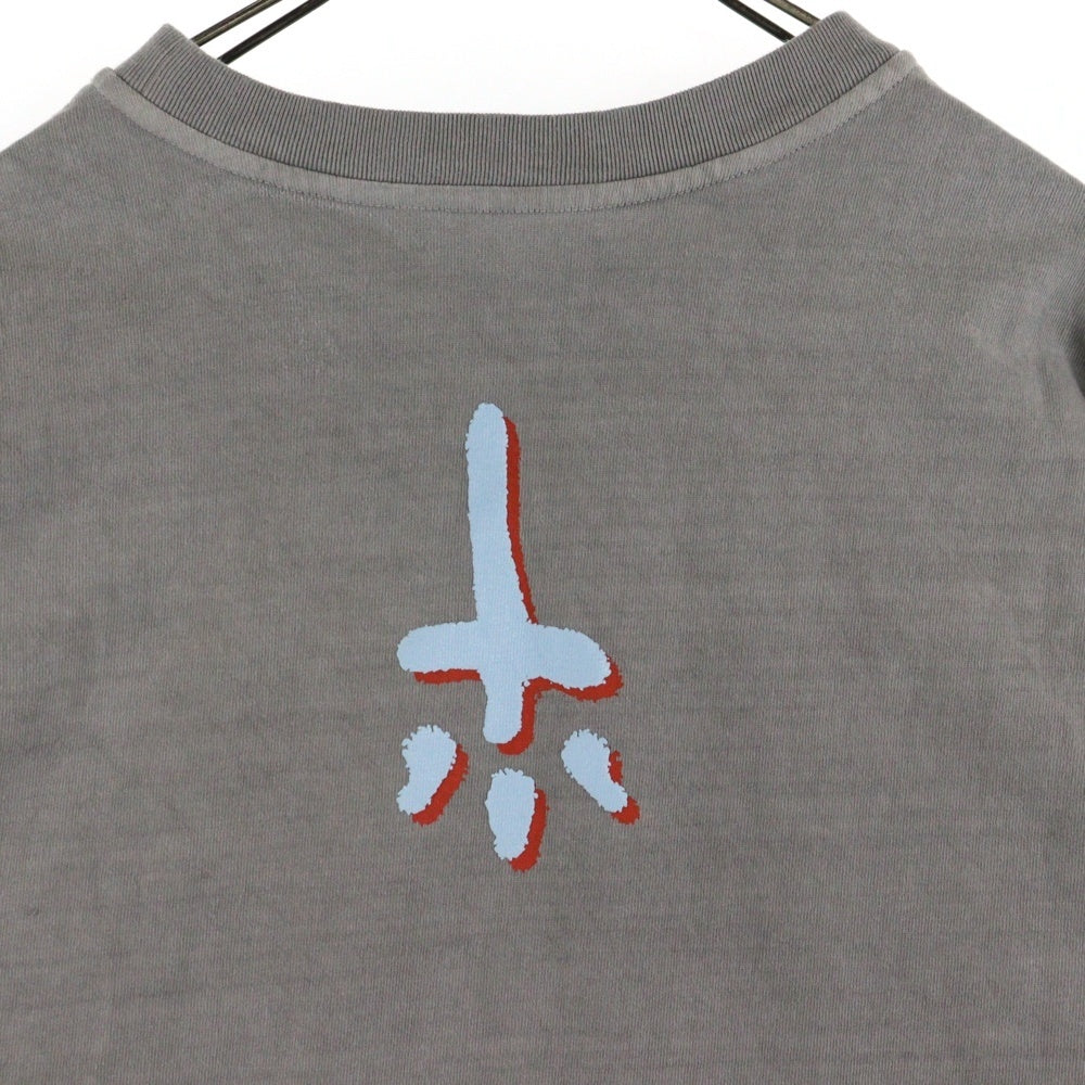 cvtvlist(カタリスト) CTLS アーチロゴ両面プリント刺繍デザインクルーネック半袖Tシャツカットソー グレー 2101090307