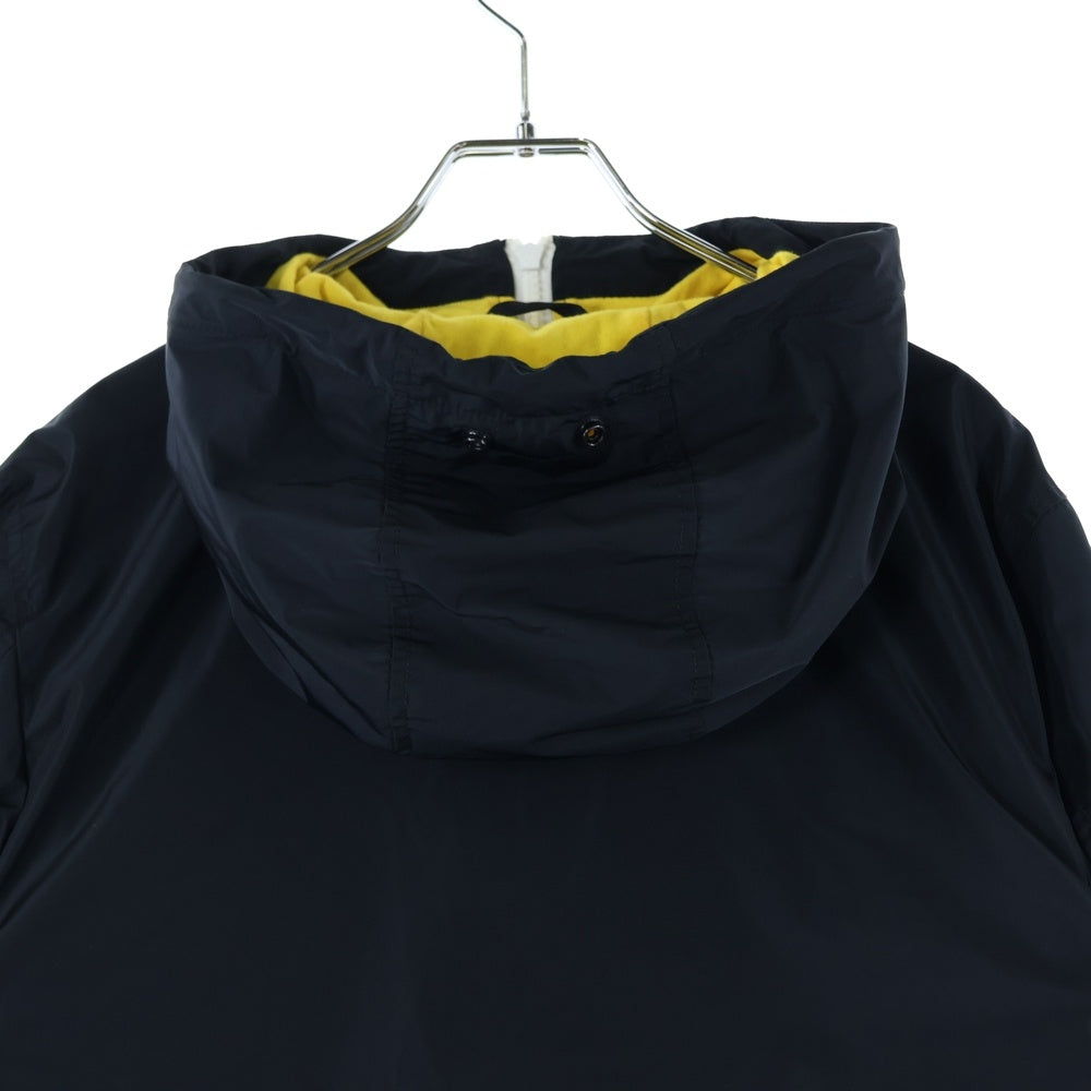 DIESEL(ディーゼル) ロゴプリントナイロンフーディージャケット ブラック
