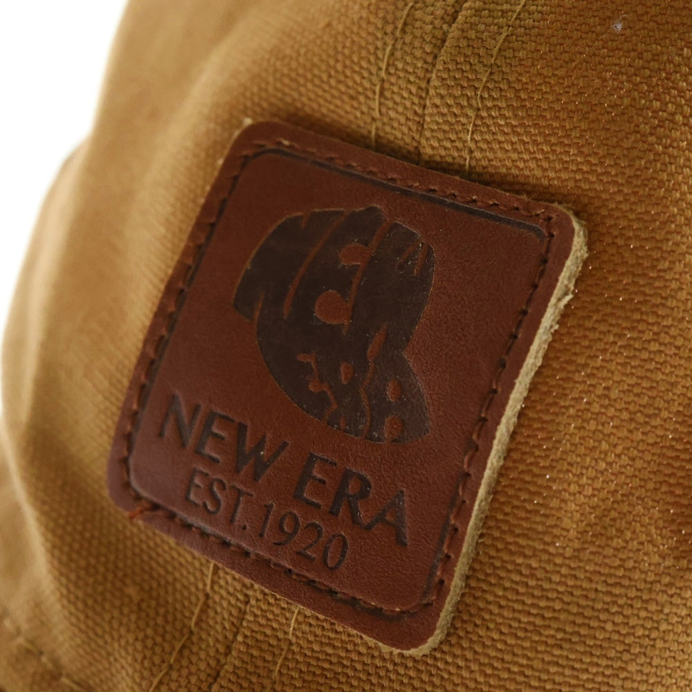 NEW ERA(ニューエラ) ロゴレザーワッペン付きメッシュキャップ ブラウン