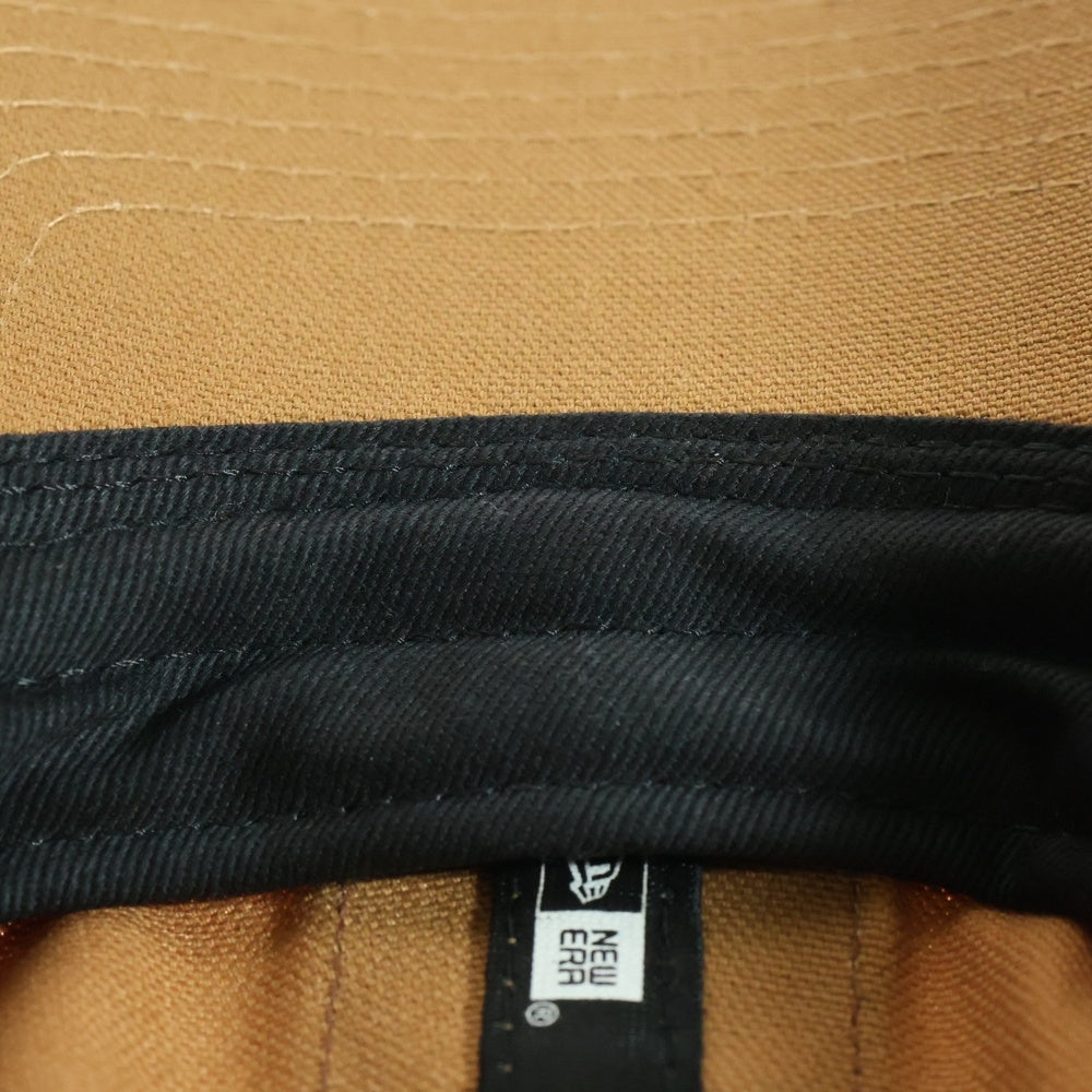 NEW ERA(ニューエラ) ロゴレザーワッペン付きメッシュキャップ ブラウン