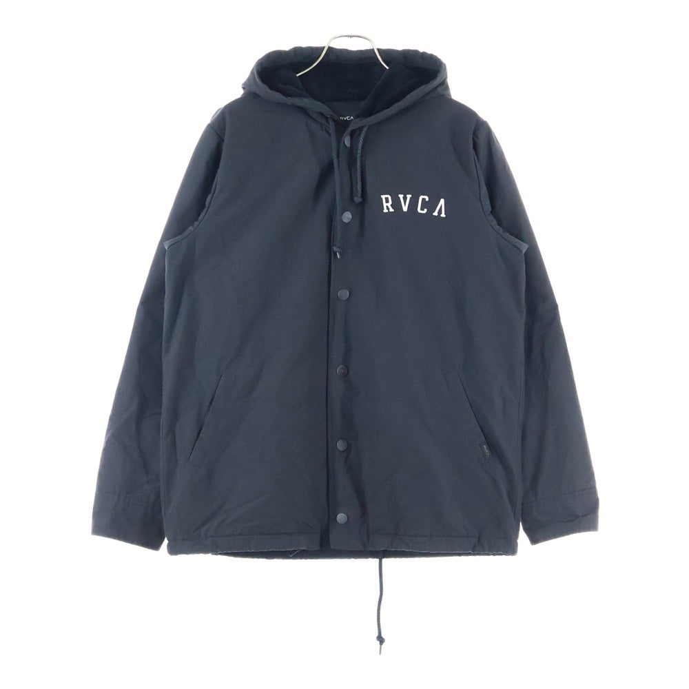 RVCA(ルーカ) ナイロンフーディーコーチジャケット ブラック AH042-750