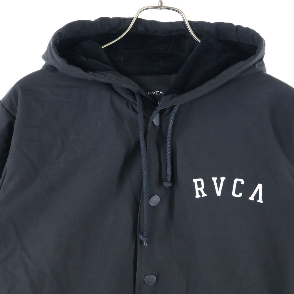 RVCA(ルーカ) ナイロンフーディーコーチジャケット ブラック AH042-750
