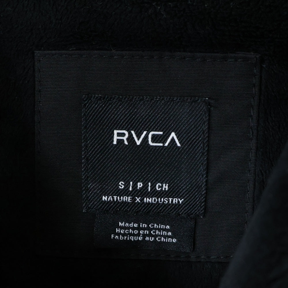 RVCA(ルーカ) ナイロンフーディーコーチジャケット ブラック AH042-750