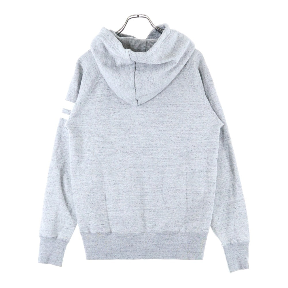 MOMOTARO JEANS(桃太郎ジーンズ) 袖ラインデザイン フルジップパーカー グレー